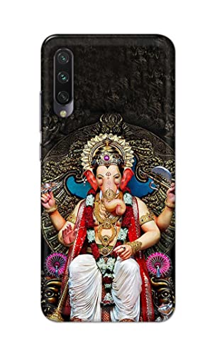 Image of PRINTFIDAA Lord Ganesh Bappa Moriya Printed Designer Hard Back Case Cover for Xiaomi Mi A3 / Mi CC9e -(TI) MVN1010