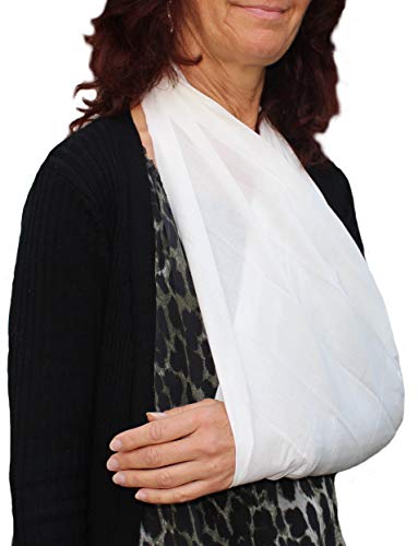 Noba Armtragetuch Dreiecktuch 136 x 96 x 96 cm (weiß, aus Viskosegewebe, 1 StÃck)