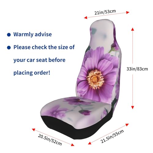 Housse de siege de voiture fleurs violettes, rénovation et protection de sieges - 5