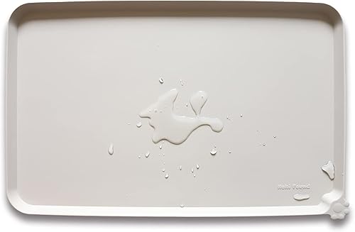 Miniatura 25 de Hoki Found - Bandeja de silicona para comida de mascotas , tapete mantel individual antideslizante para mascotas, tapete impermeable de alimentación