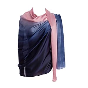 CYZLANN Damen-Schals, 100% Seide, lange, leichte Schals für Damen