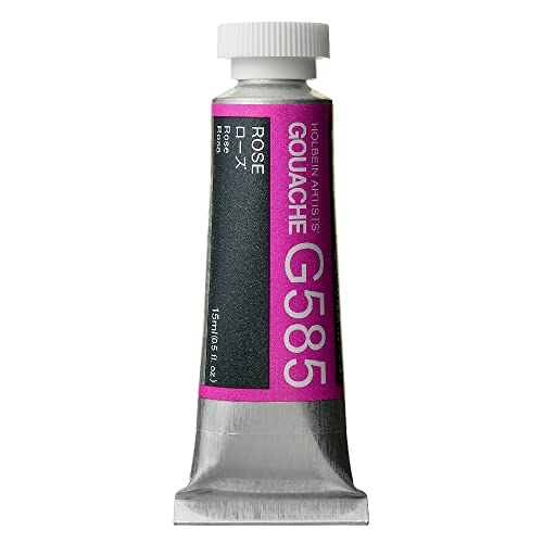 ホルベイン 不透明水彩絵具 ガッシュ ローズ G585 15ml 003585