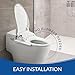 Bio Bidet Slim ONE Smart Toilet Seat in Elongated White with Stainless Steel Self-Cleaning Nozzle, Nightlight, Turbo Wash, Oscillating, and Fusion Warm Water