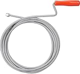 Taylor & Brown Professional Drain Unblocker 5M (16.4 ft) with Claw (9 mm), Flexible Plumbing Snake, Sink Unblocker and Drain Unblocker Tool, Drain Auger Spring with Claw - Image 1