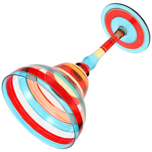 PRETYZOOM Copa De Margarita Pintada a Mano 350 Ml Vidrio Cristal Decorativo Rojo Rayas Para Cócteles Bebidas Fiestas y Eventos Obsequios Pieza Única
