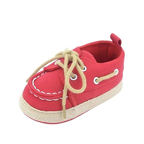 CHENCHUAN Baby Products Baby Boy Girl Sneakers Soft Bottom Crib Shoes 0-18 Months, Shoe Size:12(Dark Blule) Baby Care (Color : Red)