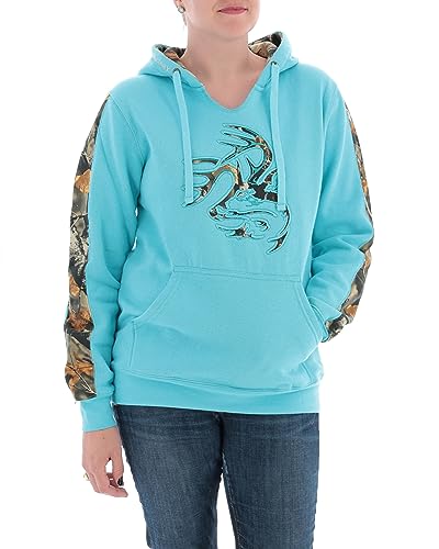Legendary Whitetails Women's Standard Camo Outfitter Hoodie, Glacier, Large #TOP4