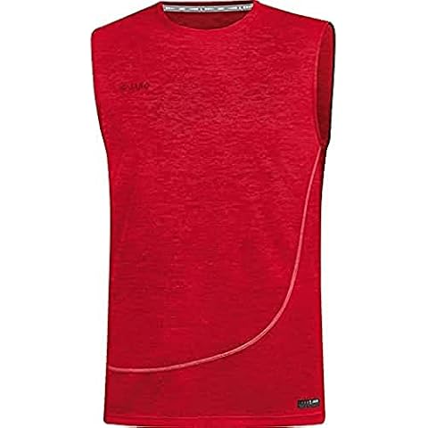 JAKO Unisex Kinder Active Basics Tanktop, Rot Meliert, XS EU Cover