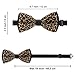 MUMEHAZ Men Pre-Tied Fashion Bow Ties, Formal Tuxedo Bow Tie Leopard Cheetah Print Adjustable Bowtie for Party Christmas