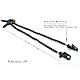 Guage Double Macro Arm Makroklemme 60 cm mit 360° drehbarem, verstellbarem Clip für Insekten, Blumen und Hintergründe(Double-Tube Type)