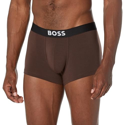 BOSS Men's Solid Trunk with Bold Logo