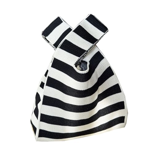 Image of Knot Bag, Mini Knit Tote Bag, Extra Thickened Japanese Knot Bag, Wristlet Handbag - 1 /2 /6 Pack