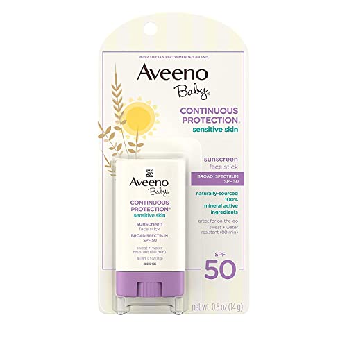 Stick écran solaire bébé Aveeno SPF 50 formule douce à l'avoine 14ml
