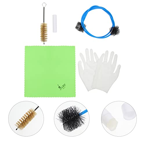 Supvox Cleaning Gloves Cleaning Kit 1 Set Of Universal Brass-Wind Instrument Cleaning Tool Complete Practical Trumpet Cleaning Set Trumpet Cleaning Kit Trumpet Cleaning Kit #TOP7