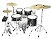Zildjian ALCHEM-E ZAGEX Gold EX Electronic Drum Kit Bundle with Drum Throne, 5A Drumsticks, and Austin Bazaar Polishing Cloth