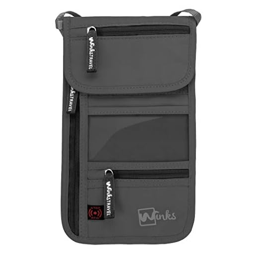 RFID Travel Neck Pouch Passport Holder | Premium Waterproof Neck Wallet Stash