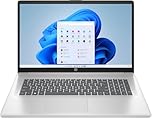 HP Laptop 17-cp2003sl, PC Portatile 17", Display 17.3" FHD Antiriflesso, Notebook, AMD Ryzen 5 7520U, 16GB RAM, 512GB SSD, AMD Radeon, Windows 11, Computer Portatile, Argento, QWERTY