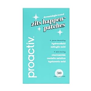 Proactiv Zits Happen® Hydrocolloid Acne Patches- Pimple Patches for Face and Back Acne with Pore Cleansing Salicylic Acid- 30 Count