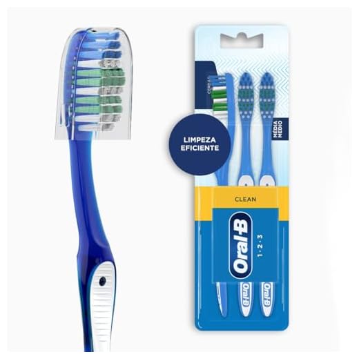 Escova Dental Oral-B 1 2 3 - 3 unidades, Cores Sortidas