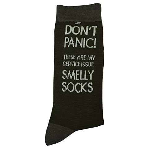Dad's Army Panic Smelly, Novelty & Breathable Socks for Casual Wear, Ideal Birthday Merchandise-Multi, Polyester/Cotton Cover