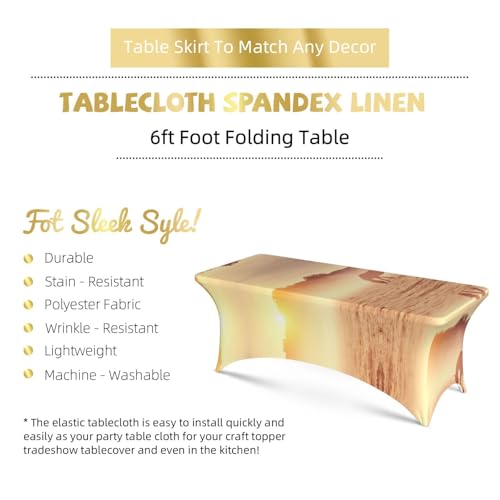 Nappe rectangulaire en polyester lavable contre les taches de banquet - 6