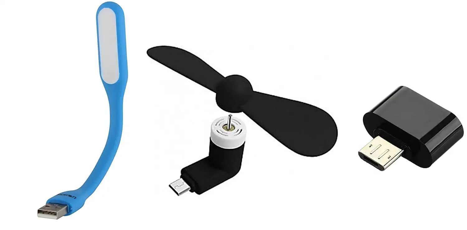 SP Plastic Fan/USB Light/OTG Adapter for Supported Powerbank , Laptop , PC-(Combo of 3 Pieces) (B0BCZNQWRY) Amazon Price History, Amazon Price Tracker