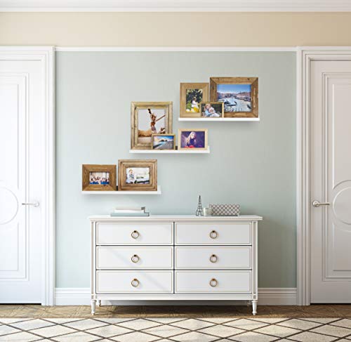 Wallniture Denver Wall Mounted Floating Shelves For Nursery Decor - Kid’s Room Bookshelf Display - Picture Ledge White 22 Inch Set Of 3 #TOP1