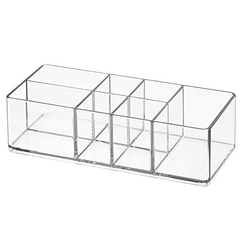 iDesign Divided Bathroom Vanity Organizer, 7" x 3" x 2", Set of 2Clear by iDesign - Image 5