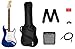 Fender Squier Sonic Stratocaster - Sapphire Blue Transparent Bundle with Frontman 10g Amp, Gig Bag, Cable, Strap, Tuner, Fender Play, Picks, Austin Bazaar Guitar DVD