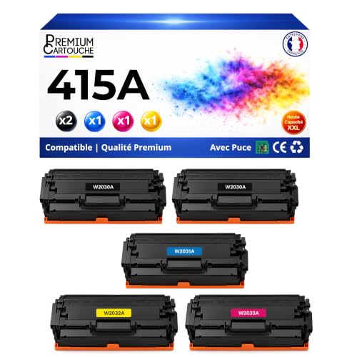 Toner compatible HP 415A W2032A avec puce pour résoudre les blocages sur LaserJet M479