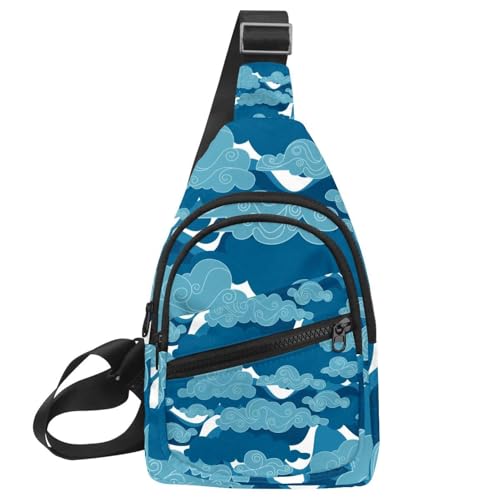 Mochila cruzada impermeable Black Figure Tiddler para el día a día de hombres y mujeres