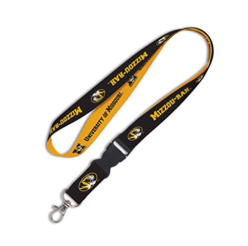NCAA Missouri Tigers Lanyard with Detachable Buckle, 1-Inch