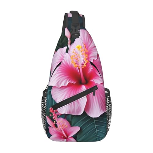Maletín cruzado para hombre con diseño floral miniatura 1