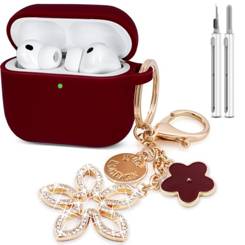 AirPods Pro 3�P�[�X�J�o�[�AAirpod Pro�p�V���R���ی�P�[�X �L���L���L�[�z���_�[�t���AApple AirPods Pro��3���ハ�C�����X�C���z���p�P�[�X�J�o�[ �N���[�i�[�L�b�g�t�� (�o�[�K���f�B)