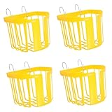 GALPADA 4stücke Pflanzenkorb Aus Kunststoff Wandhängender Blumentopf Für Garten Und Balkon Hängeampel Für Innenbereich Geländerkorb Für Farnpflanzen Und Orchideenzubehör Vielseitig Einsetz