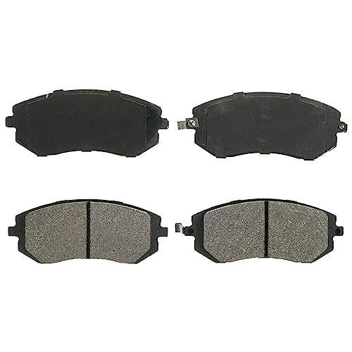 Image of Detroit Axle - Brake Kit for 2003-2008 Subaru Forester, 2002-2007 Impreza | 2005-2006 Saab 9-2X, Front Ceramic Brake Pads w /Hardware Rear Brake Shoes Replacement