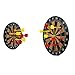 Genau Magnetfeldbrett für Kinder Erwachsene mit 6 magnetischen Darts Kids Safe Dart Board Set für Jungen Mädchen Easy Hanging Classic Dart Board Toys Indoor Im Freien Party Spiele, Black_12inch