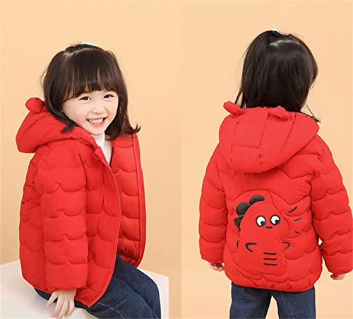 Baby Boys Girls Winter Coats Toddler Bear Hoods Down Jacket Infant Kids Dinosaur Light Puffer Padded Outwear3