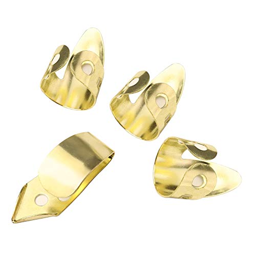 Doigts de Guitare 3 Doigts D’Index + 1 Pouce RéGlable en MéTal Pick de Style de Doigt Protecteur de Doigt - Les Beatles, Paul McCartney, John Lennon, RIngo Starr, George Harrison Doigts de Guitare 3 Doigts D'Index + 1 Pouce RéGlable en MéTal Pick de Style de Doigt Protecteur de Doigt