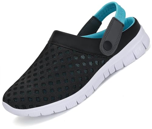SAGUARO Unisex Zuecos Hombres Mujer Zapatillas de Playa Respirable Malla Ahueca hacia Fuera Las Sandalias Zapatos 43 EU
