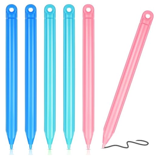 6 Pieces Replacement Stylus Drawing Pen 4.7 Inch Drawing Tablet Pens Kids' Electronics Pens for LCD Writing Tablet