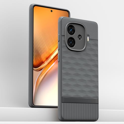 Image of Outlouders Back Cover for iQOO Neo 10R 5G / iQOO Z9 Turbo 5G / Vivo Y200 GT 5G | TPU Soft Flexible Shockproof | Full Camera Protection Back Case (Grey)