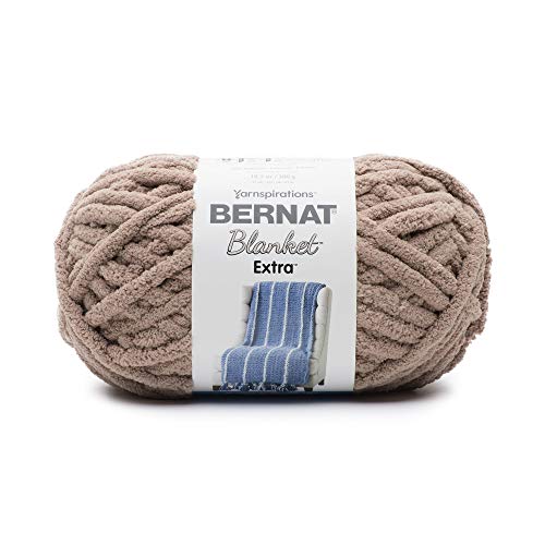Image of Bernat Blanket Extra Mushroom Yarn - 2 Pack of 10.5oz /300g - Polyester - 7 Jumbo - 97 Yards - Knitting /Crochet