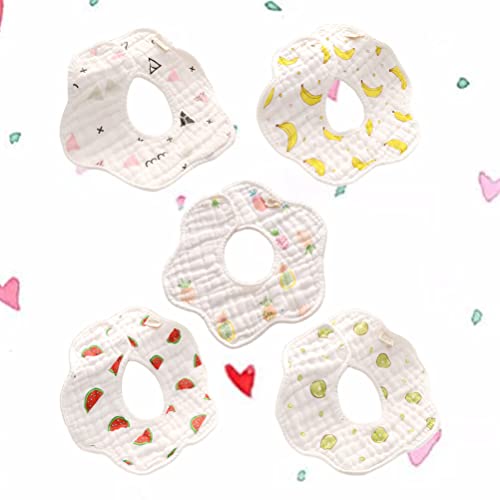 DOITOOL, bavaglini a bandana per neonati, 5 pezzi