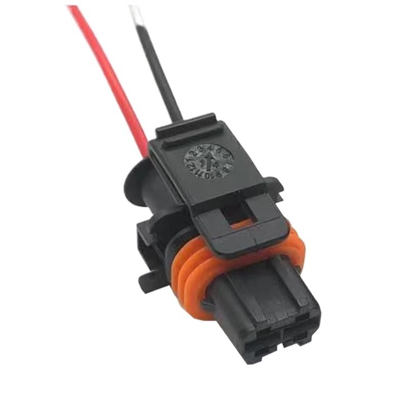 Cars Connectors 2 Pin Automotive Plug Fuel Common Rail Injector Crankshaft Wire Harness for with Wire 1928403698(Male-02,20 Sets)