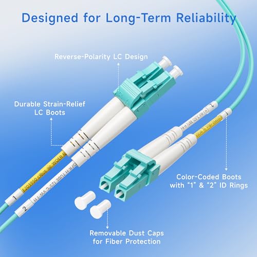 Cable Matters 120009-20m Débit optique 40/100Gb OM4 Duplex
