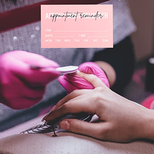 Rxbc2011 100 Appointment Reminder Cards Pink Appointment Cards Minimalist Design For Small Business #TOP5