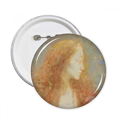 Peinture à l'huile badge rond XXL de décoration pour vêtements
