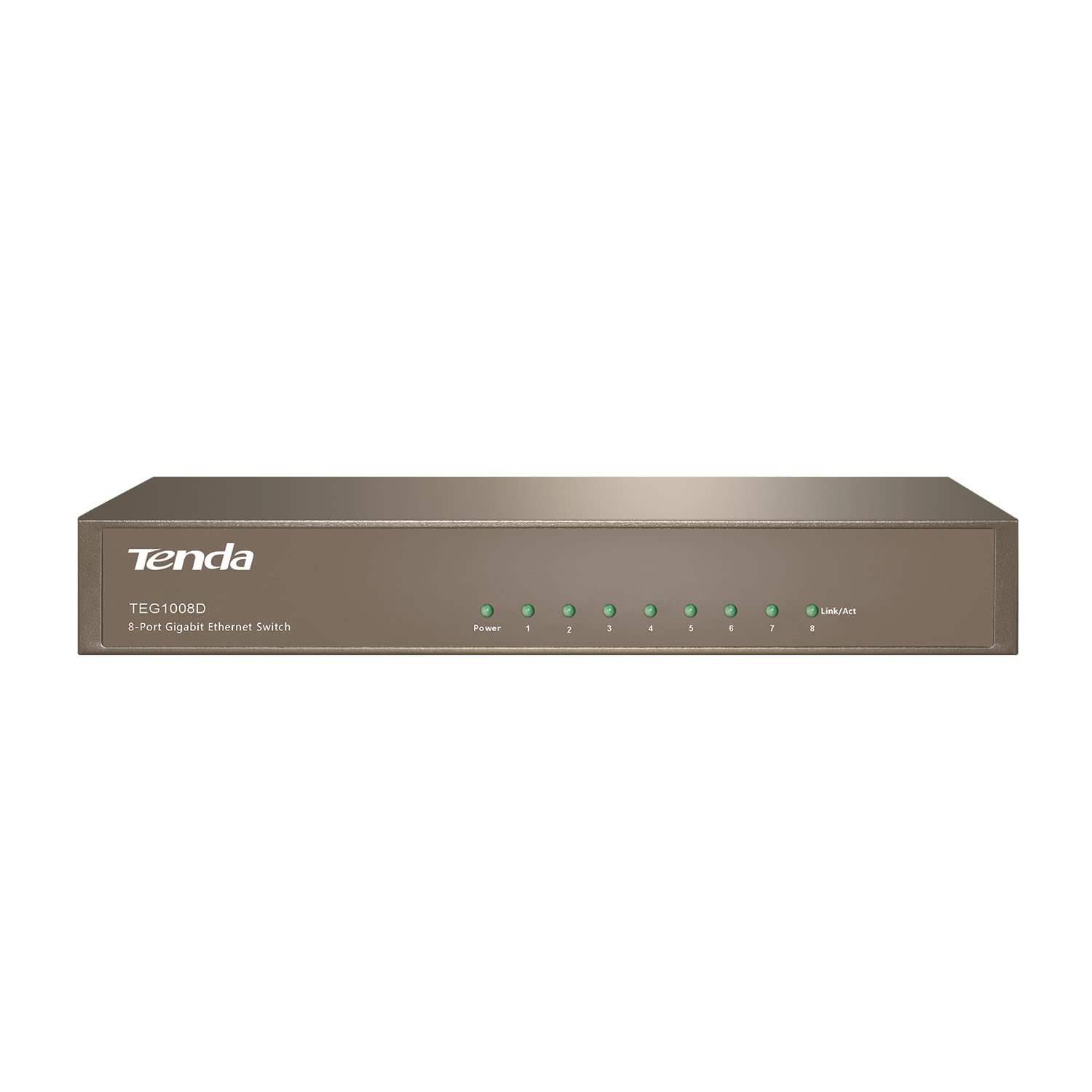 Tenda TEG1008D | 8-Port Gigabit Ethernet Switch | Desktop Network Splitter | Sturdy Metal | Unmanage