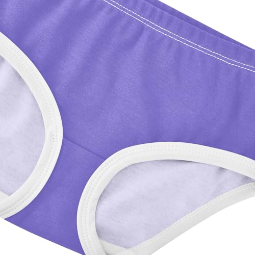 Joisal Cotton Girls Underwear Toddler Purple Blue Cute Panties Girl Artistic Undies Kids Briefs 2t4